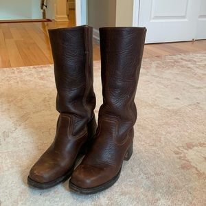 Frye Campus Boots mahogony